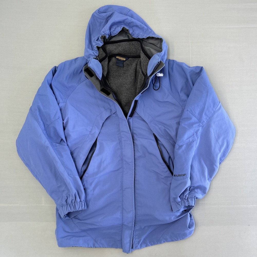 Woolrich Womens Winter Coat Shell Removable Liner Ski Jacket Parka Periwinkle S
